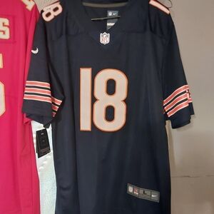 Nike Navy and Orange Men's Jersey